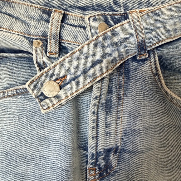 Piral Cross Belt Wide Leg Denim - Picture 6 of 9